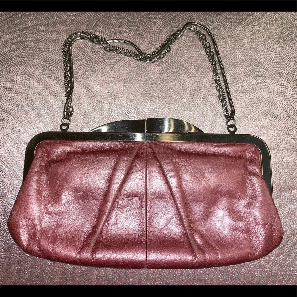 HOBO INT'L Metallic Leather Pink Hayward Clutch